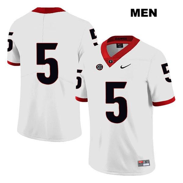 Georgia Bulldogs Men's Julian Rochester #5 NCAA No Name Legend Authentic White Nike Stitched College Football Jersey SVJ5256ML